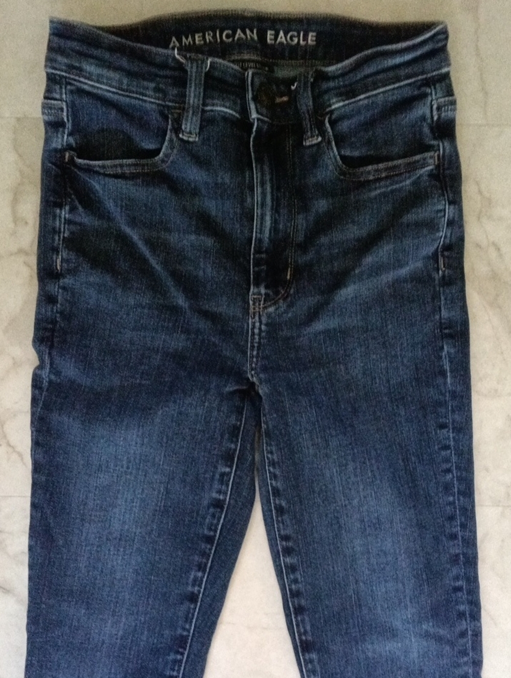 American Eagle Outfitter Blue Slim High Rise Jeans